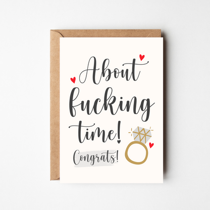 A6 About Fucking Time Card - BYHONEYSTUDIOS