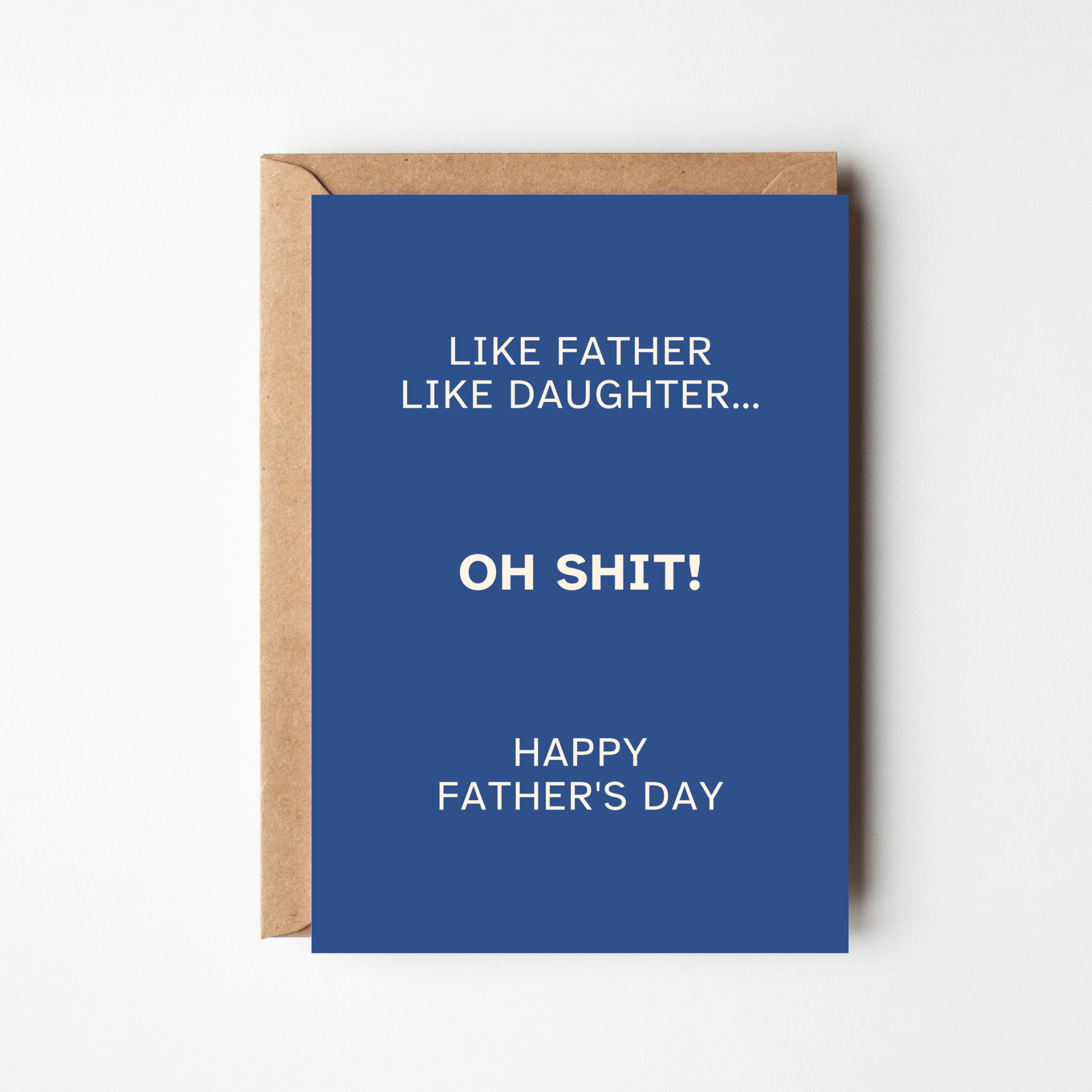 A6 Funny Father's Day Card - BYHONEYSTUDIOS