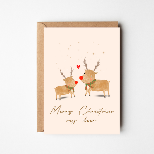 A6 Merry Christmas My Deer Card