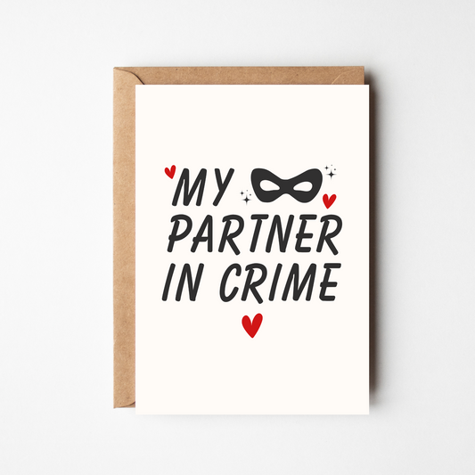 A6 Partner In Crime Card