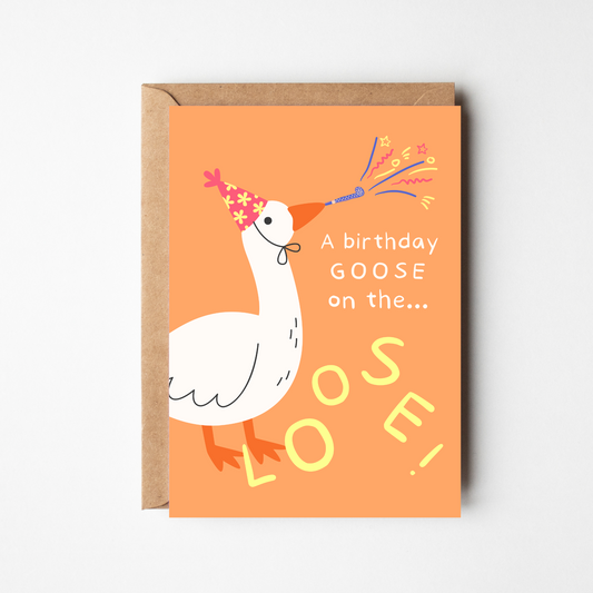 A6 Birthday Goose Card