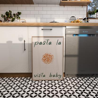 Pasta La Vista Print - BYHONEYSTUDIOS