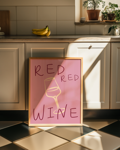 Red Wine Print