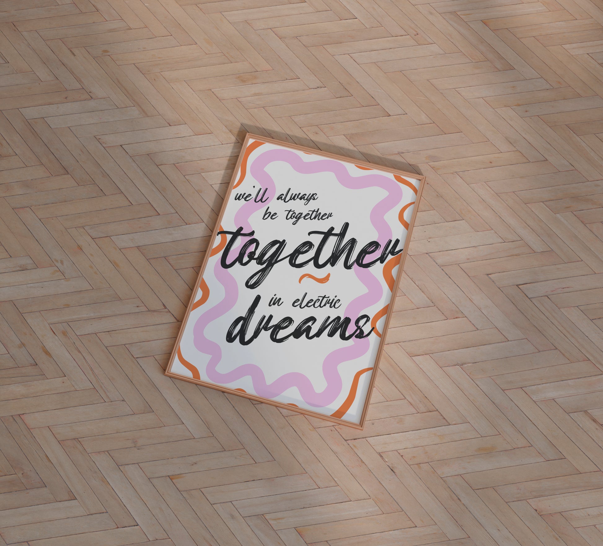 Together In Electric Dreams Print - BYHONEYSTUDIOS