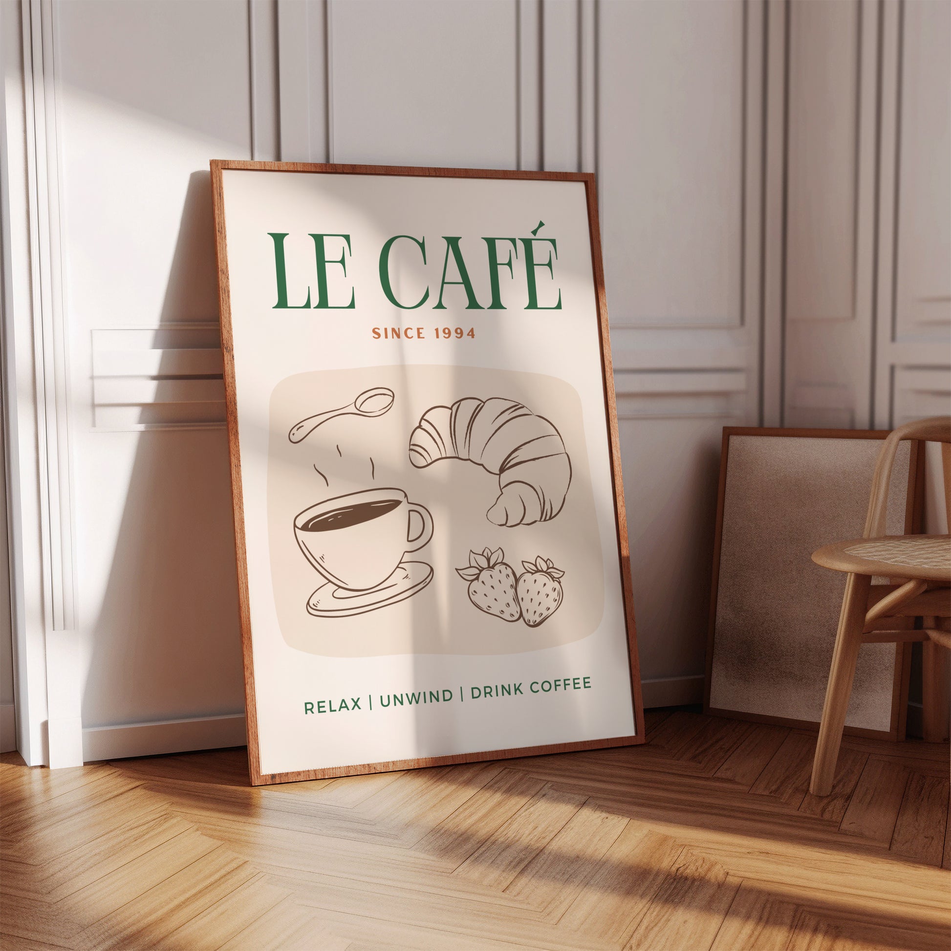 Le Cafe Print - BYHONEYSTUDIOS