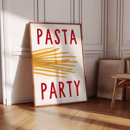 Pasta Party Print - BYHONEYSTUDIOS