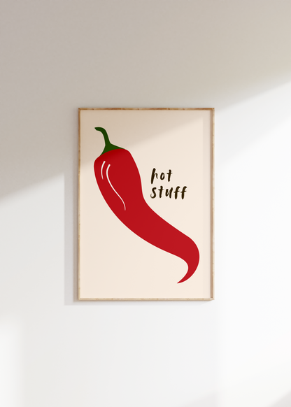 Hot Stuff Chilli Print