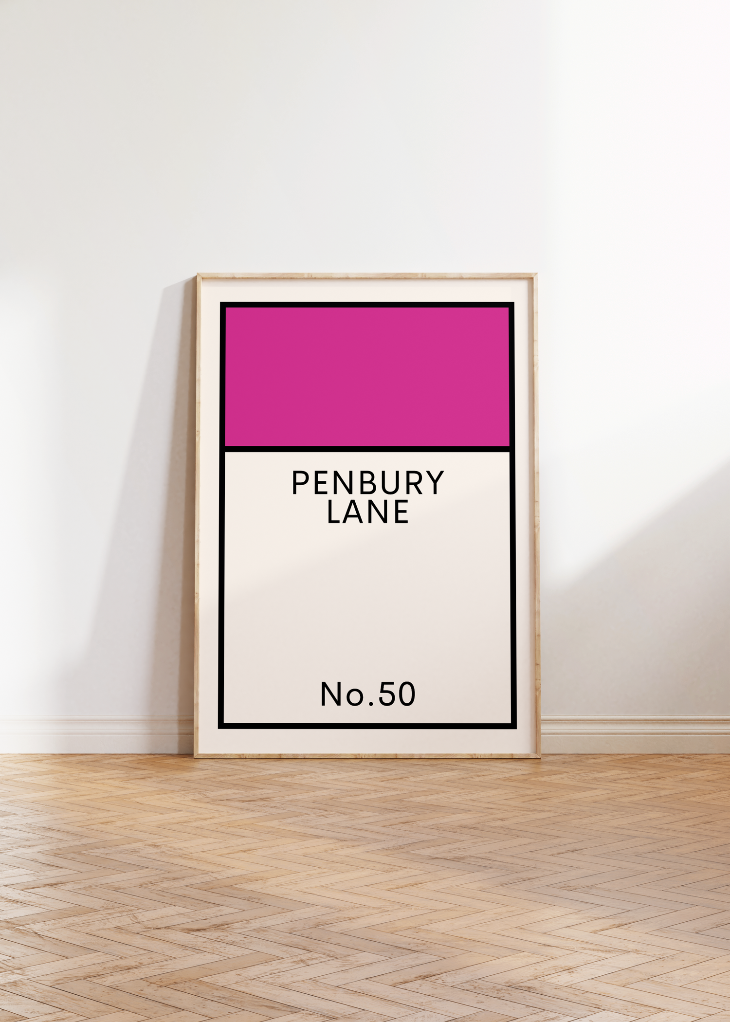 Personalised Street Name Print - BYHONEYSTUDIOS
