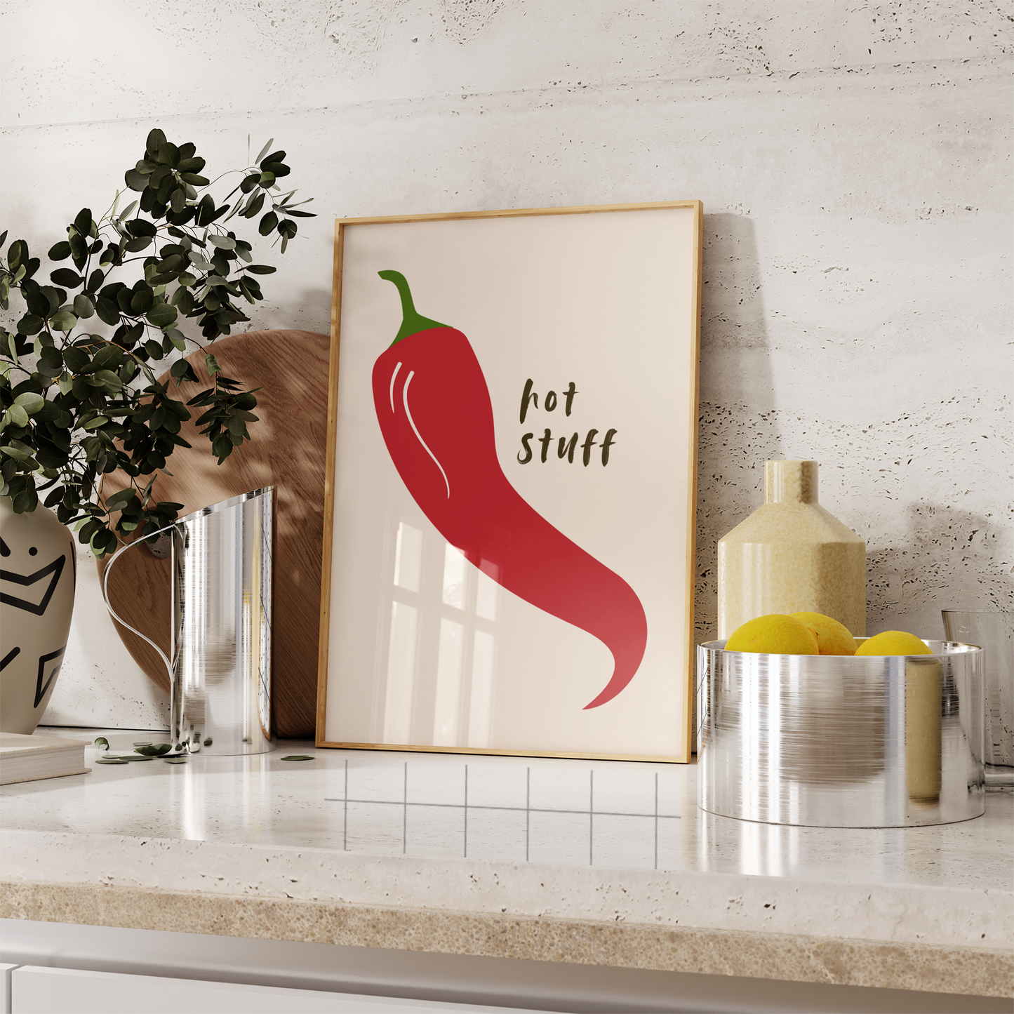 Hot Stuff Chilli Print