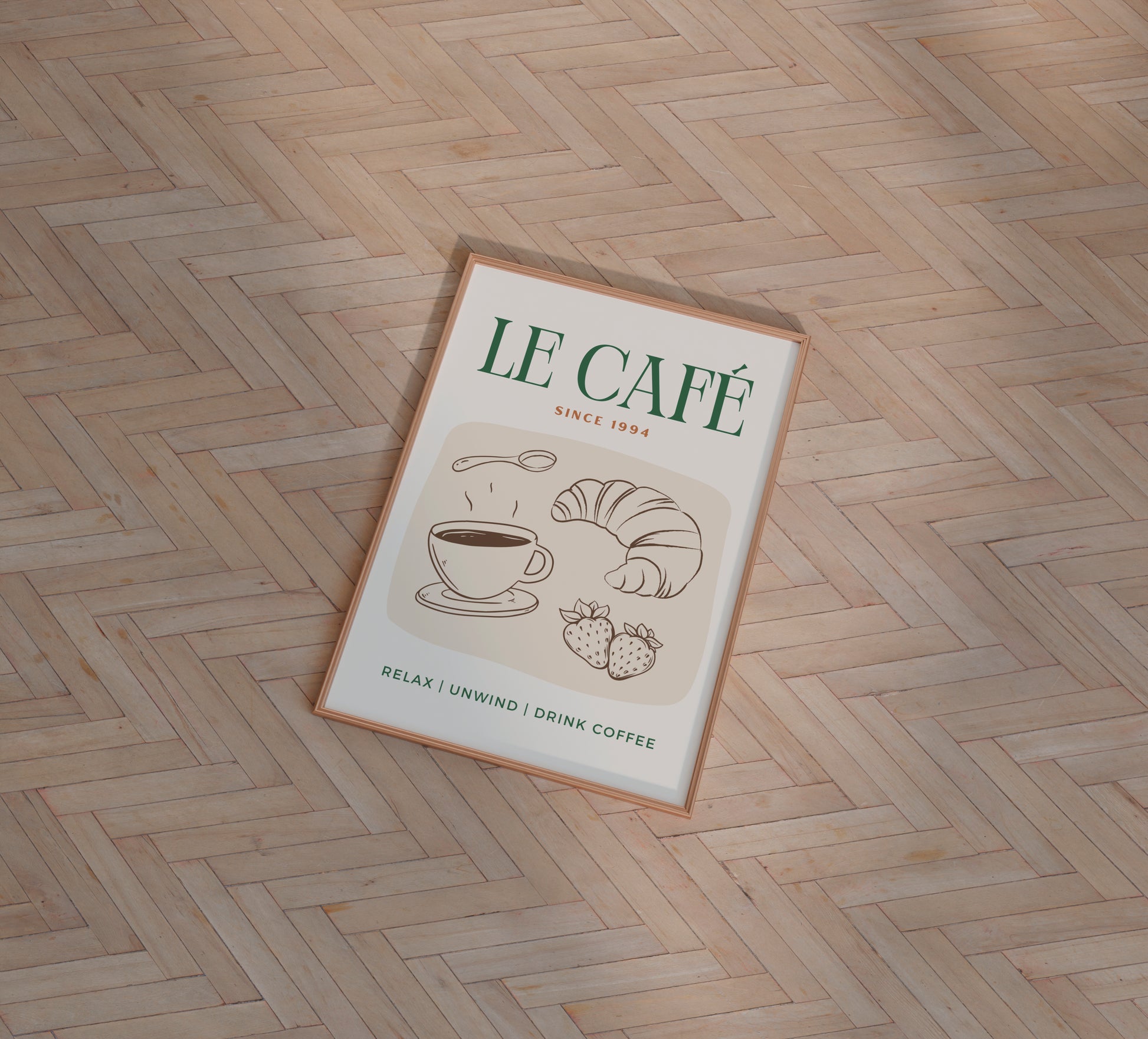 Le Cafe Print - BYHONEYSTUDIOS