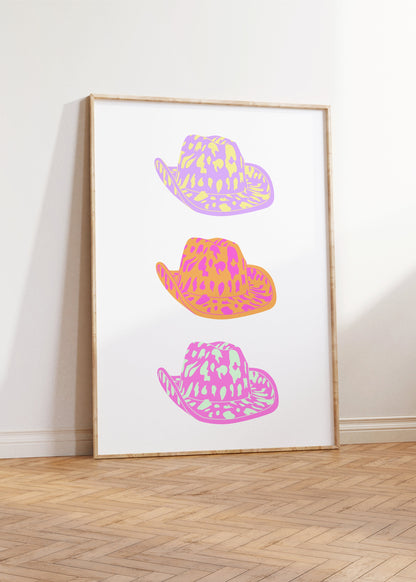 Cowboy Hat Print - BYHONEYSTUDIOS