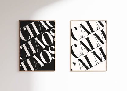 Chaos & Calm Print Set - BYHONEYSTUDIOS