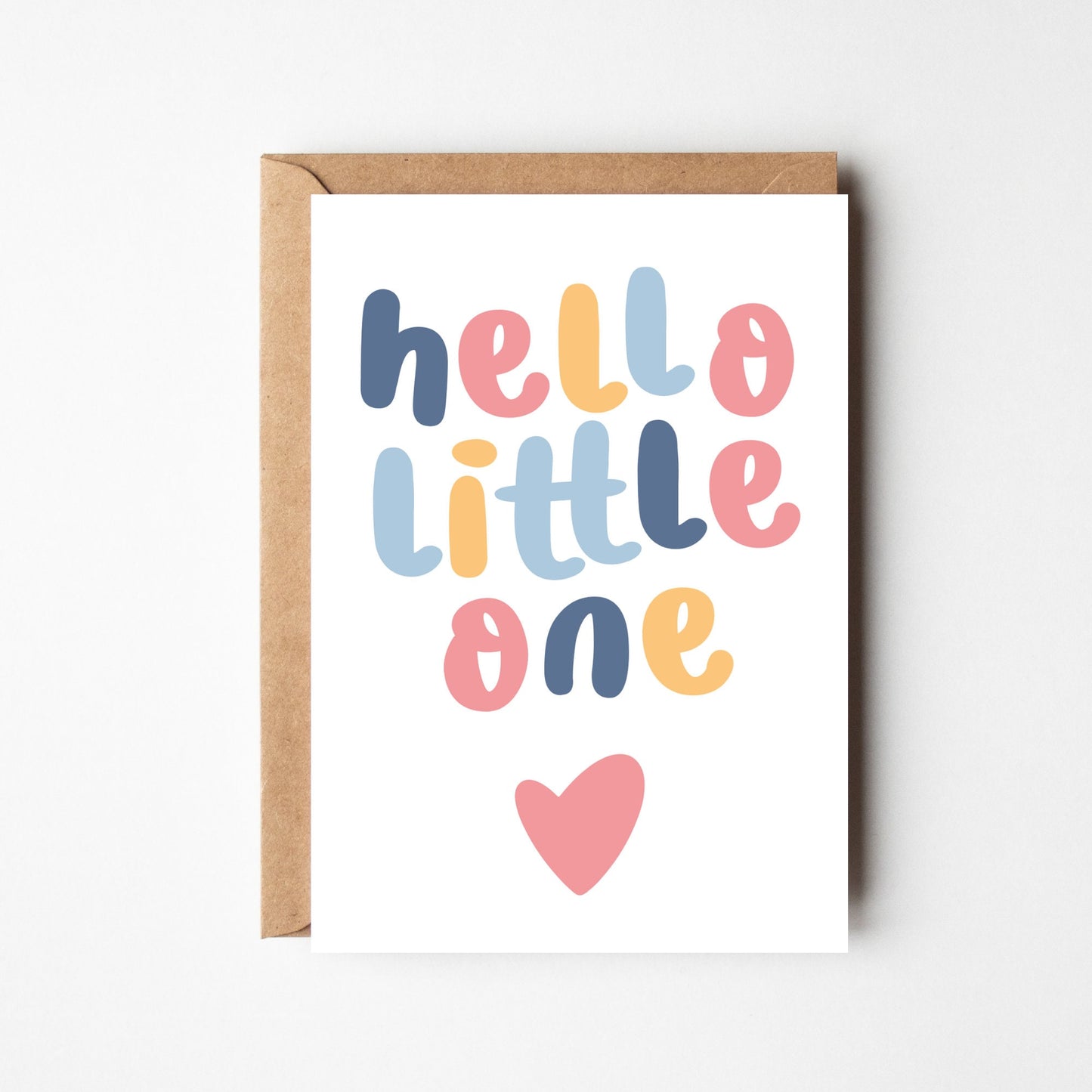 A6 Hello Little One Card - BYHONEYSTUDIOS