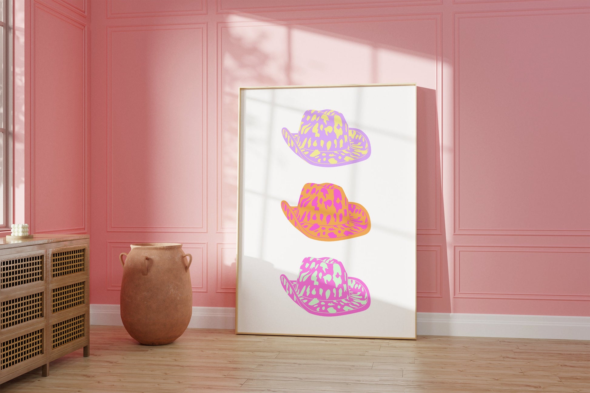 Cowboy Hat Print - BYHONEYSTUDIOS