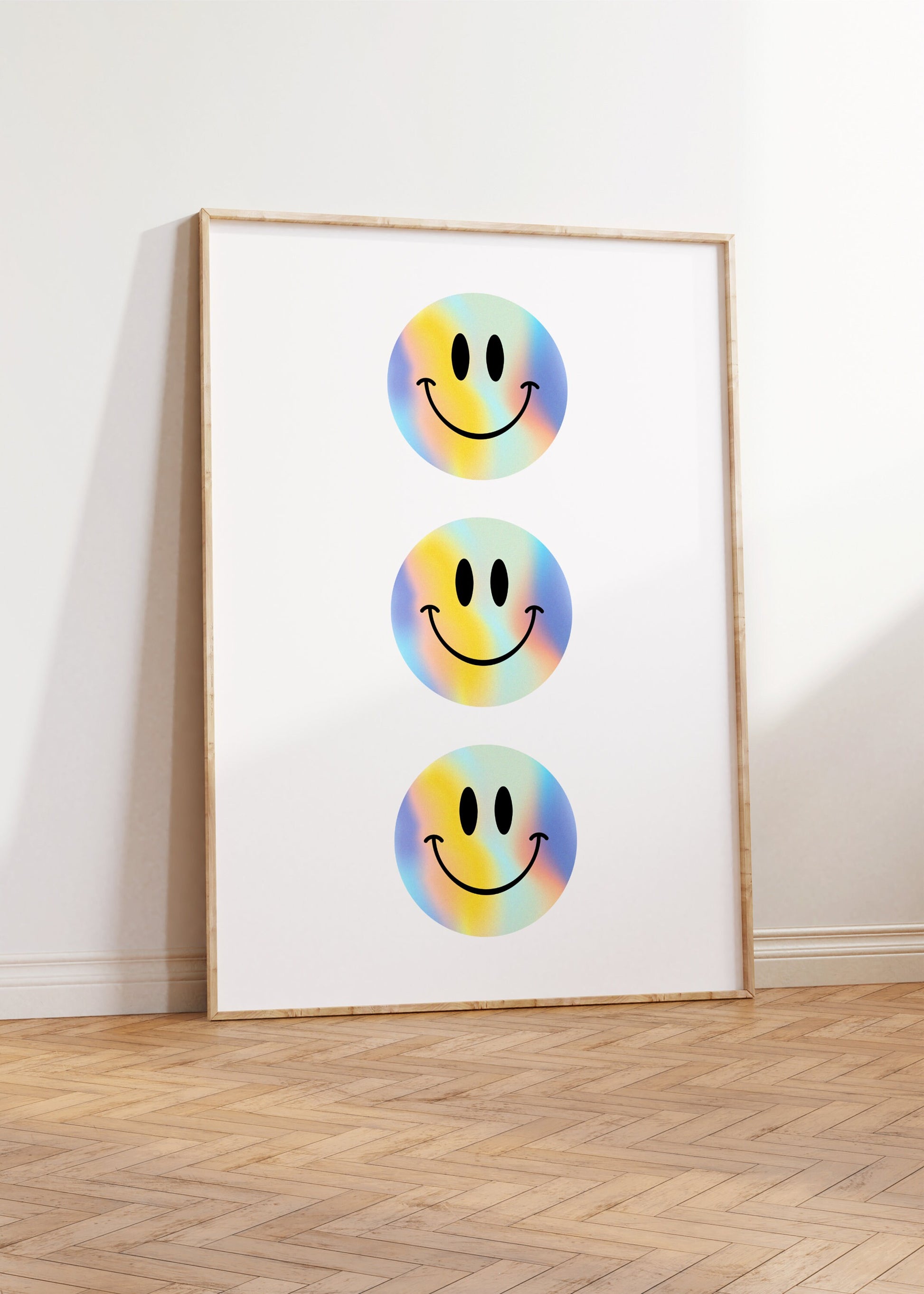 Smiley Face Repeat Print - BYHONEYSTUDIOS