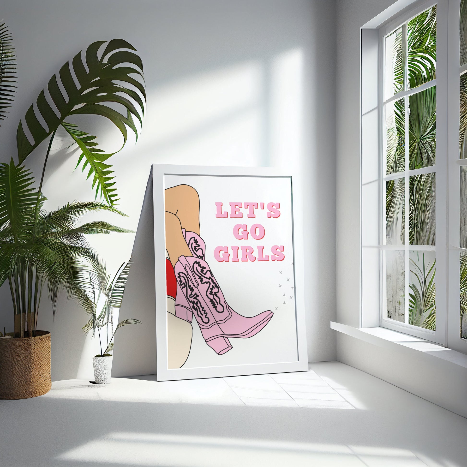 Lets Go Girls Print - BYHONEYSTUDIOS