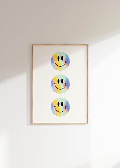 Smiley Face Repeat Print - BYHONEYSTUDIOS