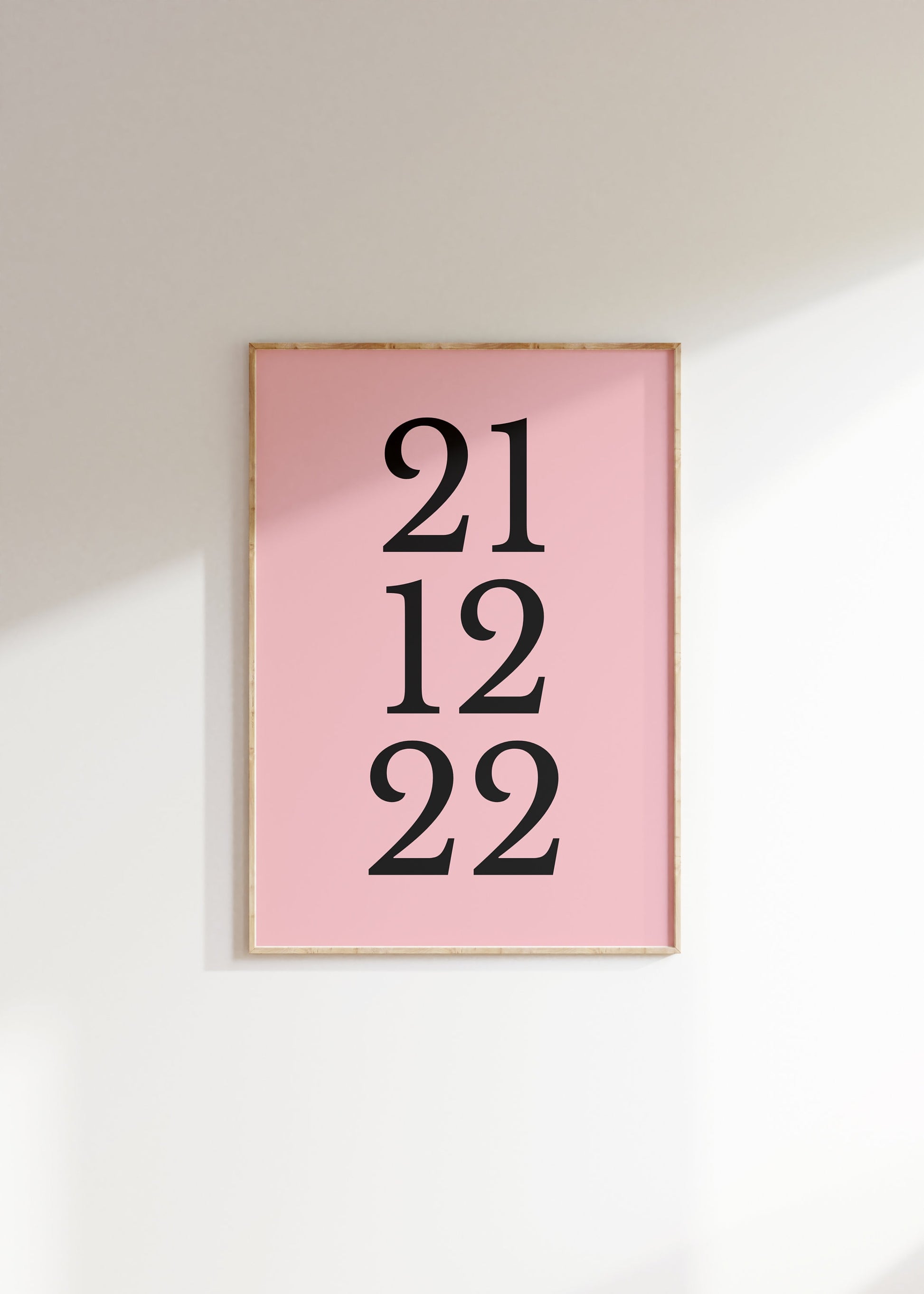 Personalised Date Print - BYHONEYSTUDIOS