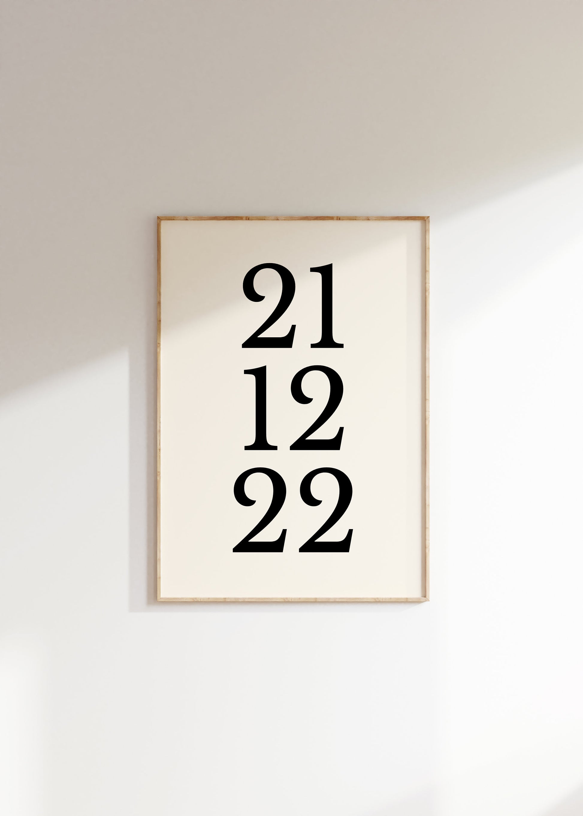 Personalised Date Print - BYHONEYSTUDIOS