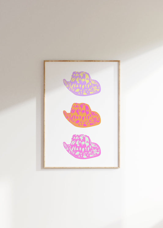 Cowboy Hat Print - BYHONEYSTUDIOS