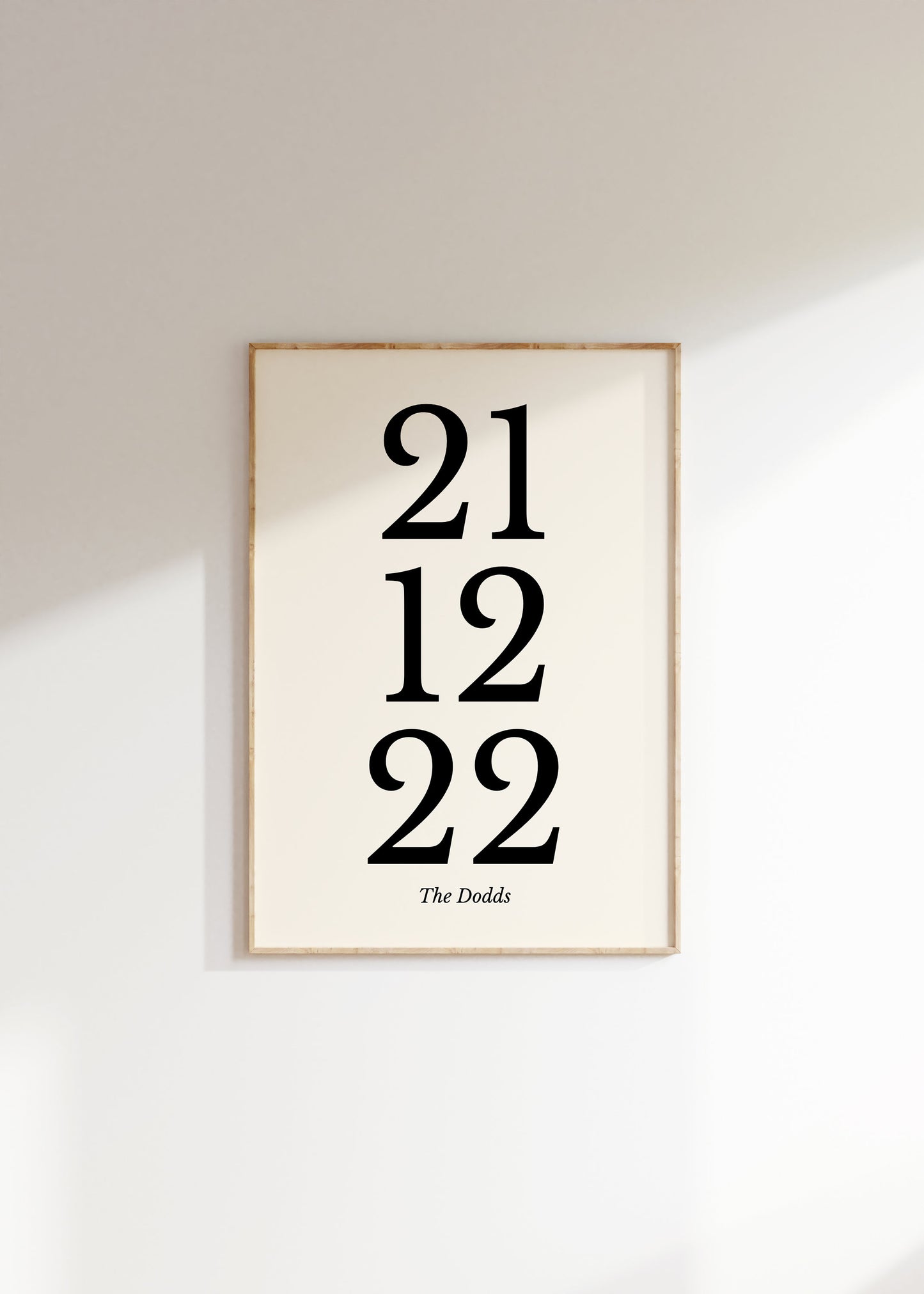 Personalised Date Print - BYHONEYSTUDIOS