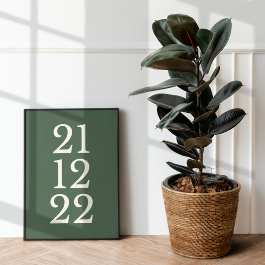 Personalised Date Print - BYHONEYSTUDIOS