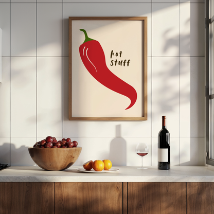 Hot Stuff Chilli Print