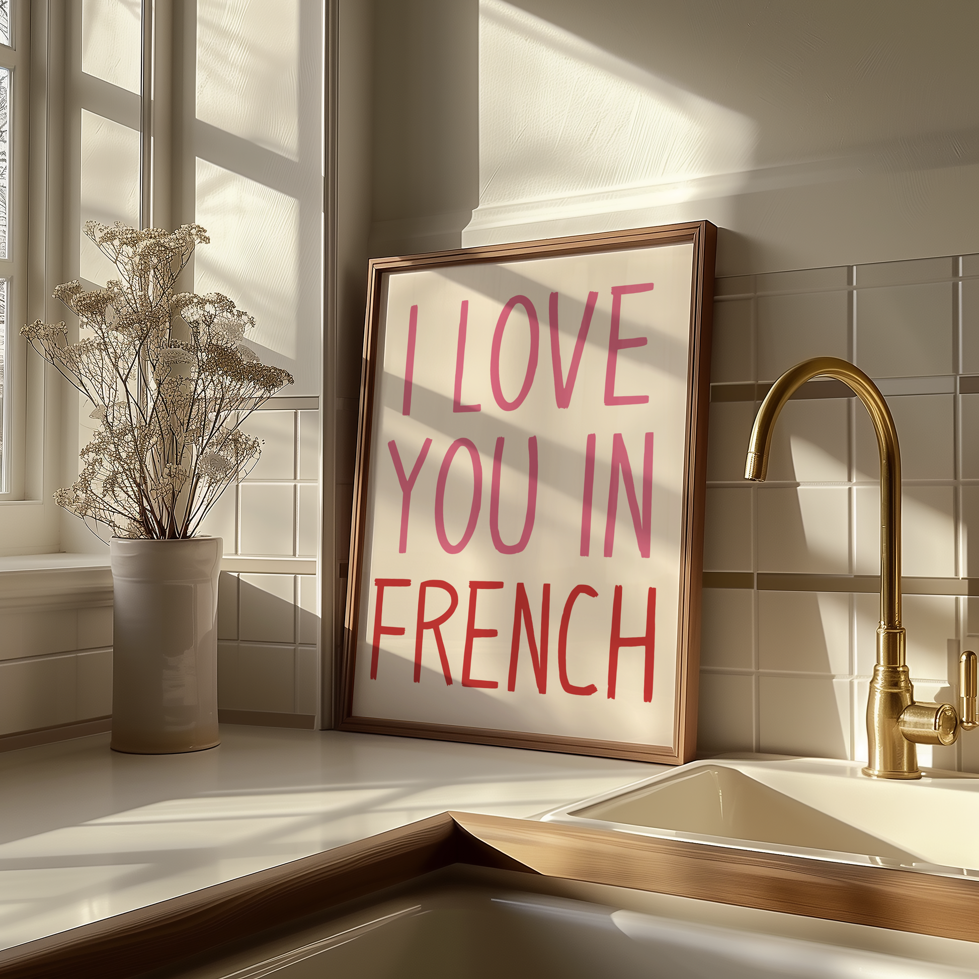 I Love You In French Print - BYHONEYSTUDIOS