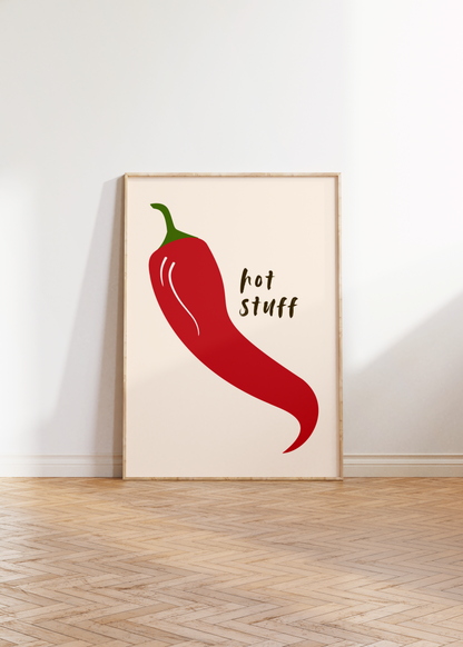 Hot Stuff Chilli Print