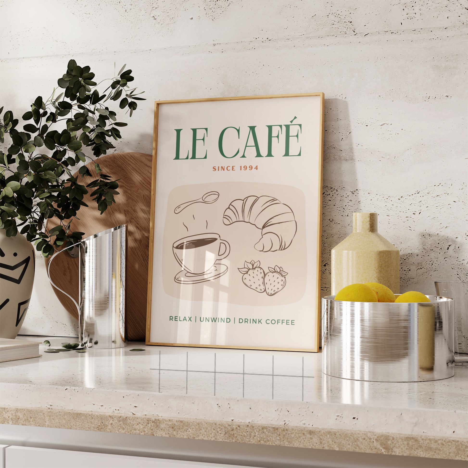 Le Cafe Print - BYHONEYSTUDIOS