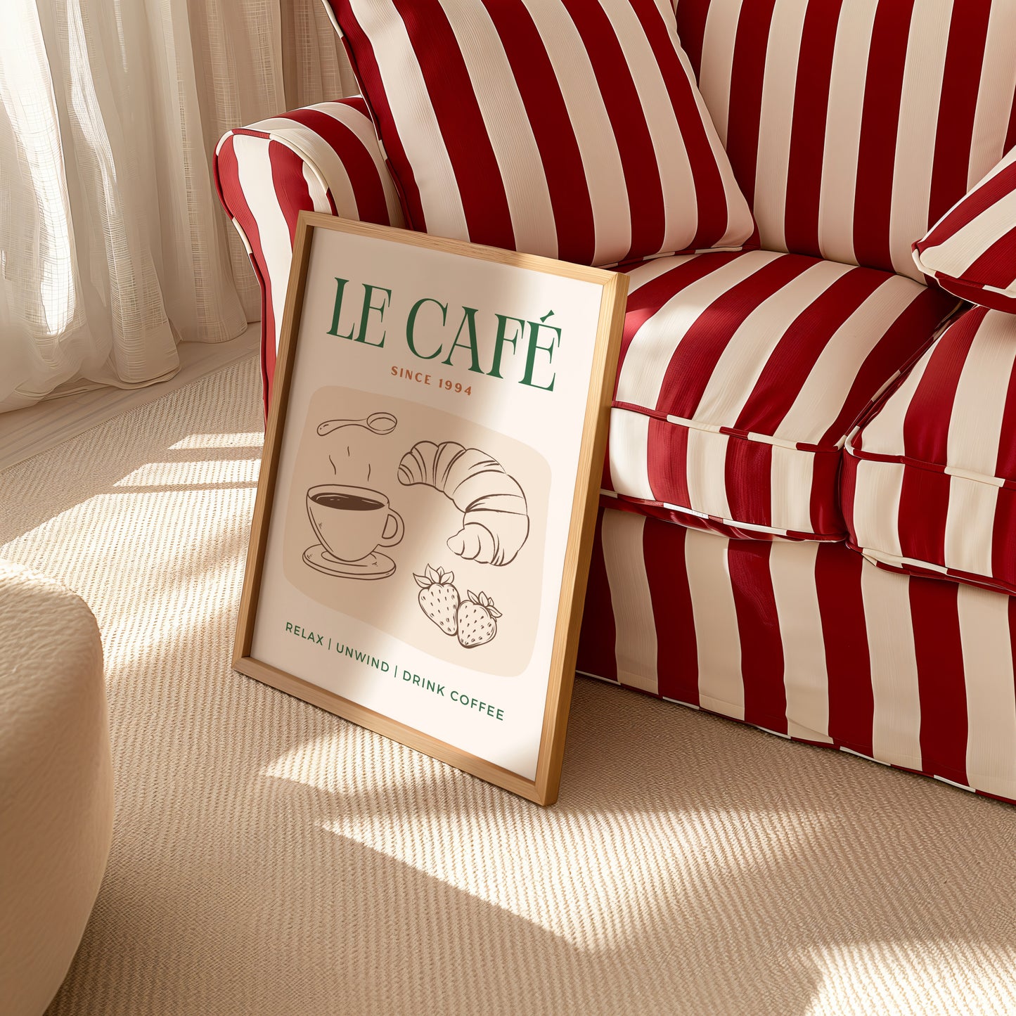 Le Cafe Print - BYHONEYSTUDIOS